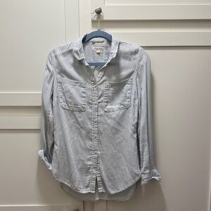 Striped Button-Up Shirt